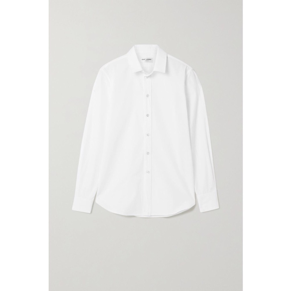 Saint Laurent Cotton White Button Down Size 38
